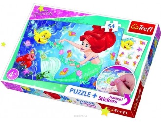 Trefl Puzzle "54 Plus" stickers/Disney Princess