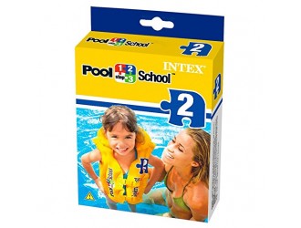 Vesta de inot gonflabila „Scoala pentru inot”, 50х47 cm, 3-6 ani, INTEX