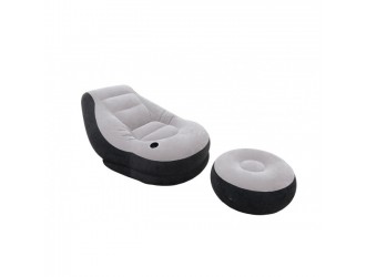 Scaun gonflabil 102x137x79cm "Ultra Lounge" cu puf 64x28cm, 100kg, INTEX