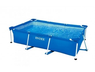 Piscina RECTANGULAR FRAME 220х150х60сm, 1622L, cadru metalic, INTEX