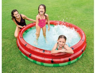 Piscina gonflabila pentru copii “Pepene verde” 168x38 cm, 581 L, 2+, INTEX