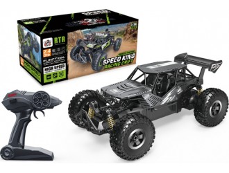 Masina cu RC OFF-ROAD CRAWLER– SPEED KING (negr.metal, acum. 6V, 1:14)
