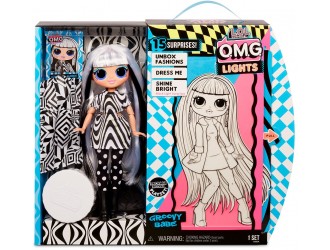 Papusa L.O.L. SURPRISE! OMG LIGHTS - GROOVY BABE (cu accesorii)