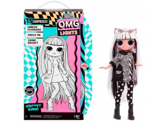 Papusa L.O.L. SURPRISE! OMG LIGHTS - GROOVY BABE (cu accesorii)