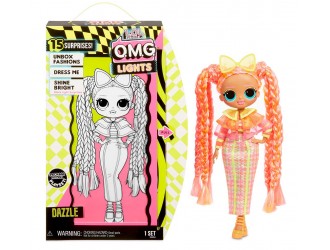 Papusa L.O.L. SURPRISE! OMG LIGHTS - DAZZLE (cu accesorii)