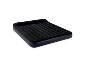 Saltea gonflabila King Pillow Rest Classic cu tetiera, 183x203x25 cm, max. 272 kg, Intex (64144)