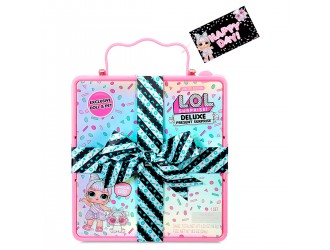 Set L.O.L. Surprise! Seria Present Surprise DEUXE Roz cu papusa si animalut exclusiv