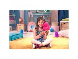 Jucarie muzicala interactiva Catelus roz Jiggly Pup