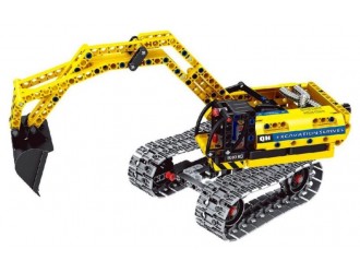 XTech Bricks: 2in1, Construction Excavator & Robot, 342 pcs