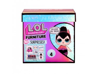 Set mobila LOL Surprise Furniture Series 4 B.B. Auto Shop & Spice Doll
