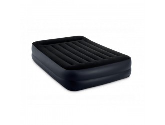 Saltea gonflabila Intex "Velur Pillow Rest", Tehnologie Fiber-Tech, Pompa electrica incorporata 220V, 203 x 152 x 42 cm