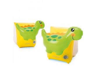 Aripioare de inot gonflabile Intex "Dinosaur", 23 x 20 cm, 3-6 ani