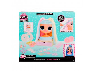 Papusa manechin L.O.L. Surprise! OMG Candylicious Styling Head Lady Bon Bon