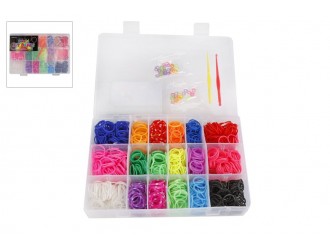 Set elasticuri pentru a crea bratari Loom Bands