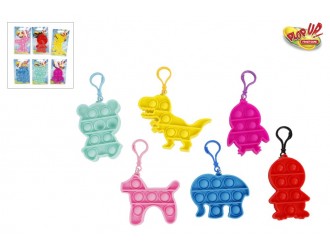 Jucarie breloc animale Pop It! diverse culori in asortiment