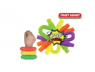 Set 2 tuburi Fidget Pop Tubes diverse culori in asortiment de la 21 la 72cm