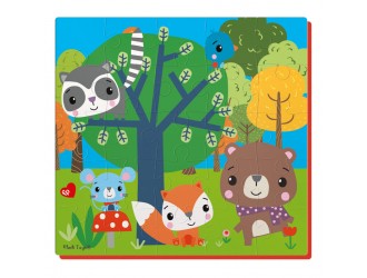 Puzzle moale 22x23 "Fisher Price. Animale din padure" Vladi Toys