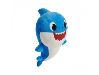 Jucarie de plus muzicala Baby Shark Tata Bebelusului Rechin 30cm
