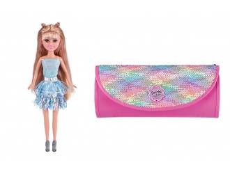 Set papusa cu gentuta paiete SPARKLE GIRLZ 27CM 00691