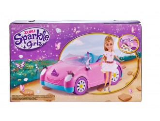 Set papusa cu masina decapotabila SPARKLE GIRLZ 27CM 00588