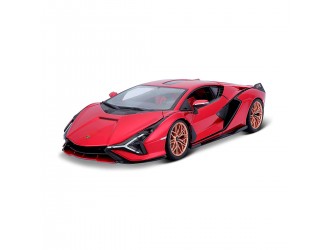 Model auto Lamborghini Sian FKP 37 (1:18) rosu metalic Bburago