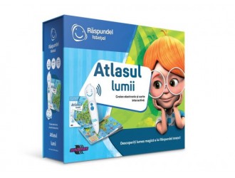 RASPUNDEL ISTETEL Pachet interactiv ATLASUL LUMII (Include carte si creion electronic)
