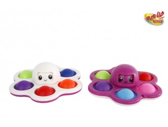Jucarie spinner Octopus Plop Up! 9x4cm diverse culori