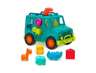 Set de joaca Camion Safari Sorter azuriu Battat