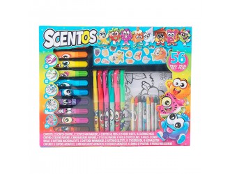 Set pentru creatie cu creioane, pixuri, markere aromate si planse Asorti aromat SCENTOS 060985