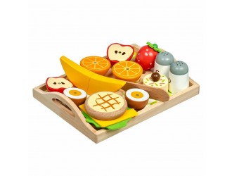 Set din lemn cu magnet Micul Dejun in tava Lucy & Leo