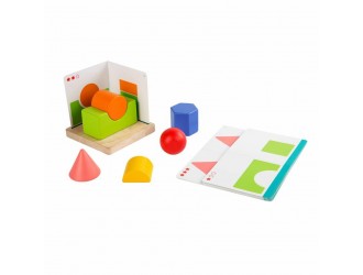 Joc din lemn cu sabloane - Geometria Lucy & Leo
