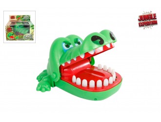 Jucarie Crocodilul muscator 16x13,5x8,5cm Jungle Expedition