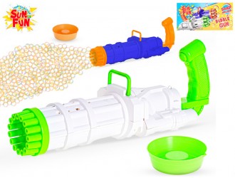 Pistol cu bule de sapun 37 cm diverse culori