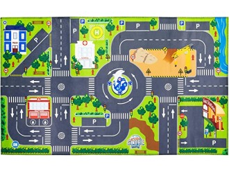 Covoras de joaca Oras cu semafoare LED 72x120cm