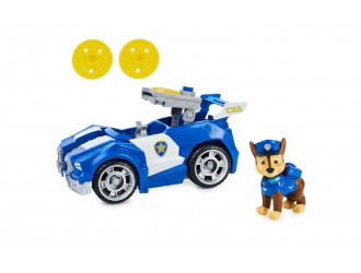 Set Paw Patrol masina Deluxe cu figurina Chase