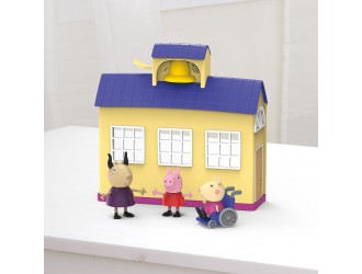Set de joaca Peppa Pig Scoala Peppei, 3 figurine, cu sunete