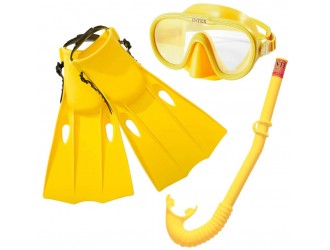 Set inot profesional Intex pentru copii, 8 ani+, Masca, Labe (38-40) si Tub