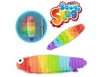 Jucarie cu ventuze Squidopop Melc curcubeu