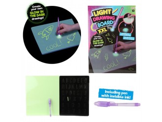 Set de desen fosforescent A3 cu pix invizibil