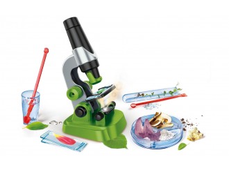 Set Primul meu Microscop cu accesorii Clementoni 61724