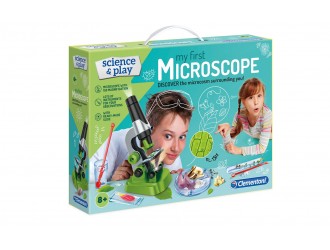 Set Primul meu Microscop cu accesorii Clementoni 61724