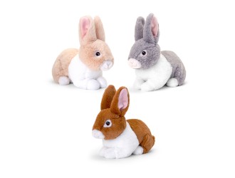 Jucarie de plus iepuras Bunnies 18cm Keeleco 3 tipuri