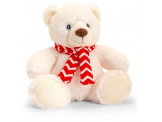 Jucarie de plus Urs polar cu fular 20cm Keeleco