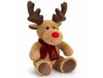 Jucarie de plus Ren cu fular 25cm Keeleco Reindeer
