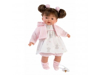 Papusa cu sunete si corp moale Vera 33cm Llorens