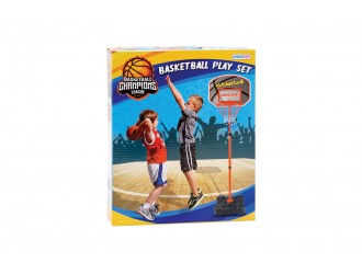 Set Cos de Basket din metal cu minge Unikatoy 24120