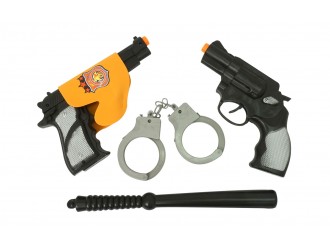 Set Police cu pistoale, catuse si baston 25248