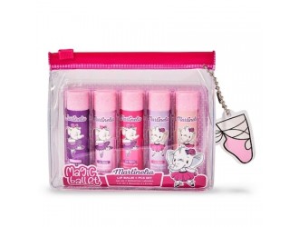 Set 5 bucati balsam de buze copii Magic Ballet Martinelia