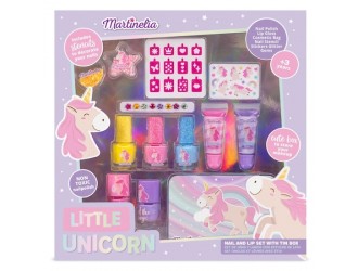 Set produse cosmetice pentru copii Little Unicorn Beauty Tin Box Martinelia
