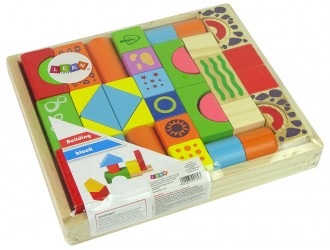 Set blocuri din lemn diverse forme Castel